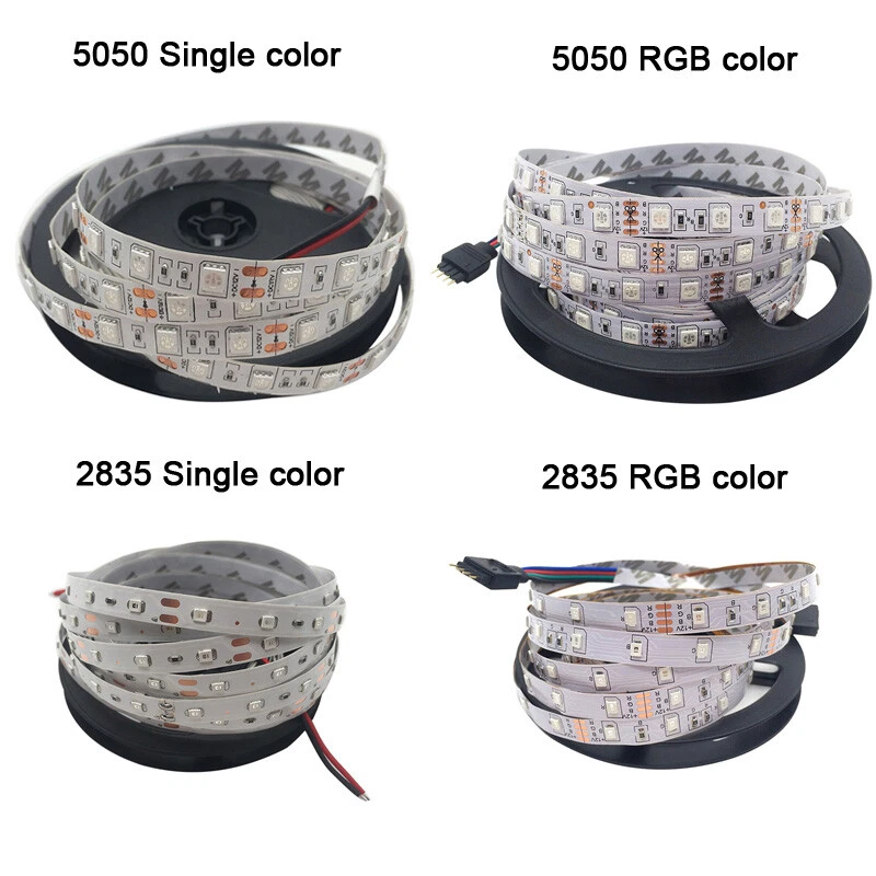 5m LEDs SMD3528 5050 Flexible Led Strip W WW Blue Green Red RGB cuttable strips - Image 2 of 4