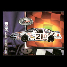 Michael Waltrip #40 1997 Score Board Autographed Racing Wood Brothers Racing NM