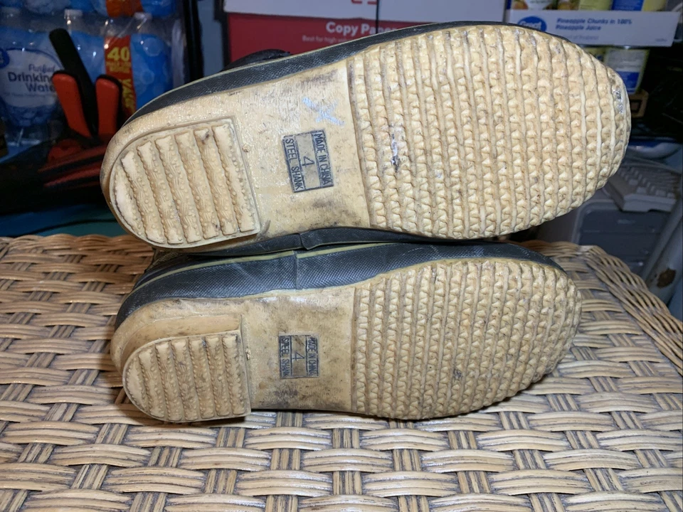 GAME WINNER KIDS THERMOLITE INSULATED ANKLE HI SZ 4Y GR CAMO HUNTING BOOTS MINT  - Image 3 of 4