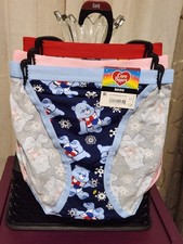 Care Bears Women's Bikini Panties 3 Pair Christmas S 4/6 Brand New w Tag