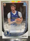 COOPER FLAGG 2025 BOWMAN CHROME REFRACTOR AUTO AUTOGRAPH RC ROOKIE /499