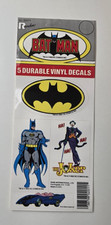 Vintage Batman Vinyl Removable Stickers Set Decal New 1986 Made In USA