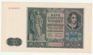 50 Zlotych 1941 Polen.