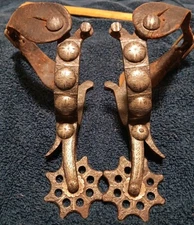 Attributed To Phillips And Gutierrez 1918/1919 Che. Wyoming Double Mounted Spurs