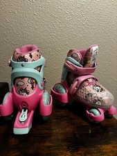 Hello Kitty Girls EZ Roll Youth Quad Roller Skates Pink/Blue Size 11-2