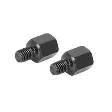 8mm Motorcycle Rearview Mirrors Adapter Bolt Mount RH to RH Black Motorcycle