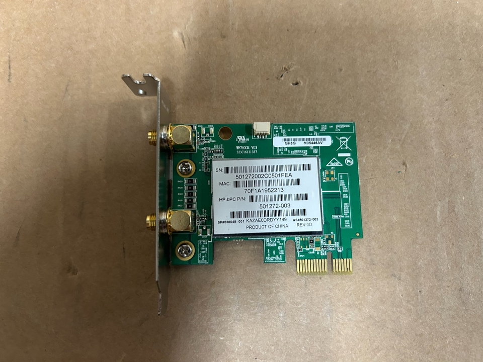Tarjeta De Red Wi-fi, Hp Wn7600r-mv Dual Band Wireless-n Pci | Meses sin interés