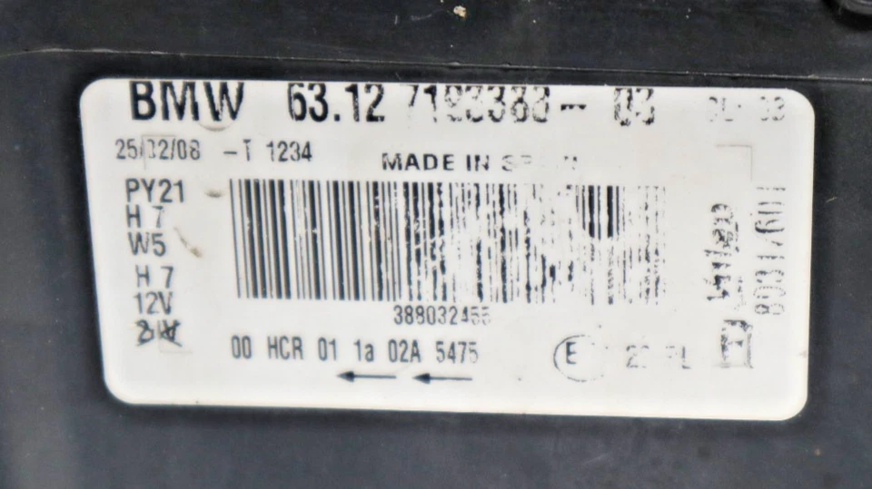 BMW E81 E87 LCI E82 E88 Original Halogen Scheinwerfer rechts 7249650 - Bild 4 von 4