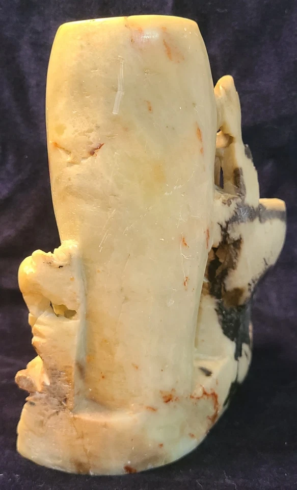 Chinese Soapstone, Hand Carved, Brush Pot. Antique! Vintage! - Image 3 of 4