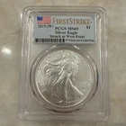 2025-W PCGS MS69 First Strike Silver Eagle 1 Troy Oz Of .999 Silver