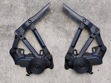 1994-2001 Dodge Ram Hood Hinges Springs Pair Set Oem 1500 2500 3500 Black