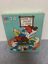 Vintage 1982 Milton Bradley 24 Piece Smurfs Puzzle Unopened NIB