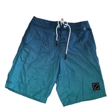 Men’s  American Eagle XSMALL board short teal ombré swimsuit swim board shorts