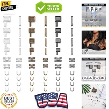 Durable 60-Piece Zipper Slider & Insertion Pin Kit for Ultimate Versatility