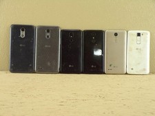 LG Cell Phone Bundle Lot of 6 FOR PARTS ONLY Mix Model Front Screens All Broken