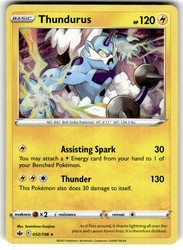 Thundurus 052/198 Chilling Reign Deck Exclusive