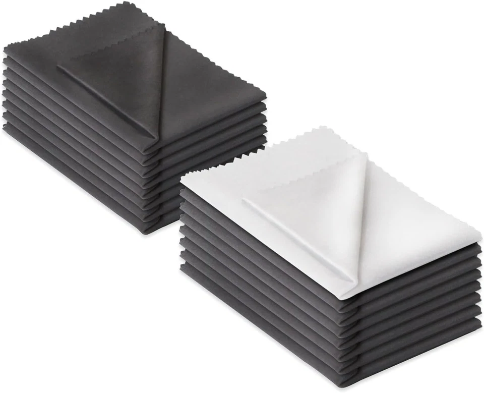 Paquete de 16 paños de limpieza de microfibra para electrónica toallitas para lentes Foto 2 de 4