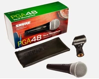 Shure PGA48 Cardioid Dynamic Vocal Microphone, Black (3 Pin XLR)