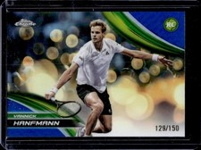 2025 Topps Chrome Yannick Hanfmann RC Blue Refractor Rookie #/150