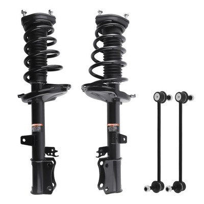4pcs Rear Struts w/ Sway Bar Links for Toyota Highlander 2004-2007 2.4L 3.3L