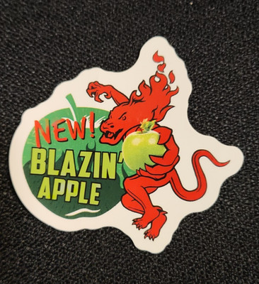 Fireball Sticker New Blazin Apple Whiskey Decal 3x2 Promo Item
