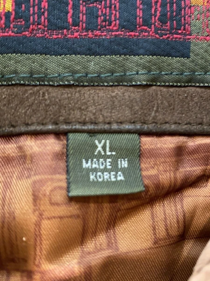 Structure Leather Flight Jacket XL Brown Leather - Image 4 of 4