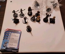 WOTC Star Wars Miniatures Rebel Fringe Lot Of 14 C UC R W/Cards KOTA OBI-WAN