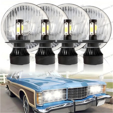 For Chevy Corvette 62-82 4x 5.75 5-34 Inch Led Headlights Hilo Beam H4 Dot