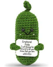 Hoedia Emotional Pickle Small Galentines Valentine  s 3.5 inches tall, Green