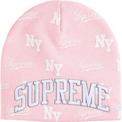 Supreme New Era Monogram Beanie pink- Brand New CONFIRMED ORDER
