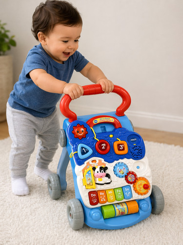 VTech Sit to Stand Learning Walker Toys for Baby Color - Blue