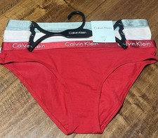 NWT Calvin Klein Women's Bikini Underwear 3-Pack Multicolor QP2349X-672  LARGE  