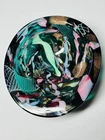 Vintage Murano Glass Avem Tutti Frutti Scramble Green Bowl Dish