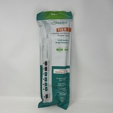 NEW SEALED Simply Conserve 3 ft. 7-Outlet Energy-Saving Advanced Surge Protector