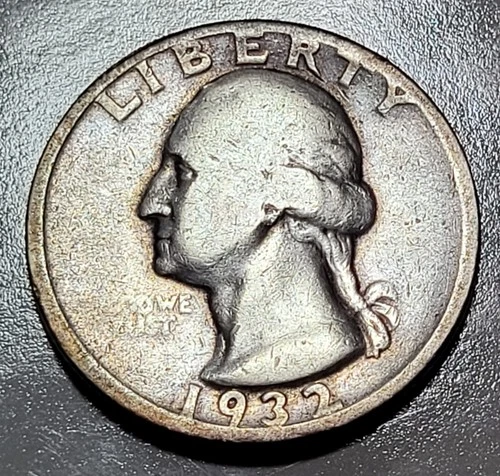 1932-D Washington Quarter Good+ KEY DATE 25c Coin
