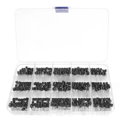 15 Values 600 Pcs Transistors Assortment Kit General Purpose TO92, Transistor...