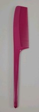 10 Pack Pink 7.5" Plastic Rat Tail Combs   Teasing, Parting, Hair Styling Tools