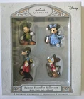2007 Hallmark Disney Famous Faces for Halloween Ornament Set  4 Mickey Goofy NIB