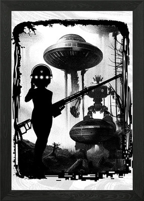 Monsters Control 4 gerahmte Wandbilder Poster Leinwanddruck Bild