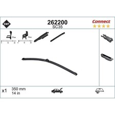 SWF 262200 Scheibenwischer für FIAT CHEVROLET ABARTH OPEL RENAULT SMART FORD KA