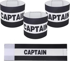 3Pcs Captain Armbands Soccer, Adjustable Leader Football Arm Bands Breathable So