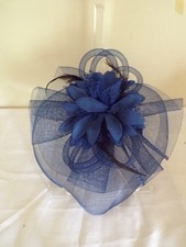Fascinator Hat for Women Feather Tea Party Bridal Wedding Cocktail Mesh Flower