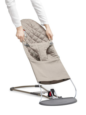 Fabric Seat for Bouncer, Sand Gray, Cotton, Sand Gray, 1 Count (Pack of 1)