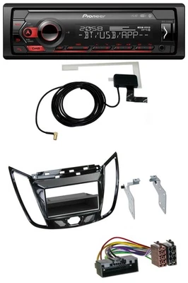 Pioneer DAB USB MP3 Bluetooth Autoradio für Ford C-Max Kuga Klavierlack schwarz - Bild 1 von 4