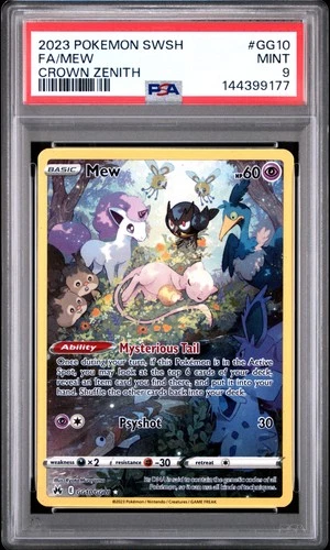 Mew #GG10 2023 Pokemon Sword And Shield Crown Zenith PSA 9 250001
