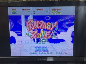 3X84 Ss Sega Saturn Fantasy Zone Software Game Obi With Manual Used Boot Confirm