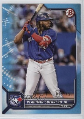 2022 Bowman Sky Blue Border 29/499 Vladimir Guerrero Jr #54 17u0