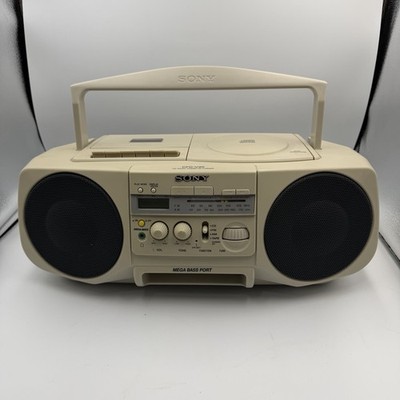 Vintage 1997 Sony CFD-V30 BoomBox CD Radio Cassette-Corder TESTED