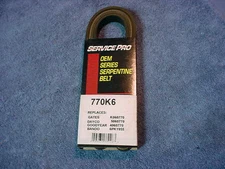 BELT Serpentine Drive SERVICE PRO 770K6 CAMARO Firebird CENTURY Ciera LUMINA 