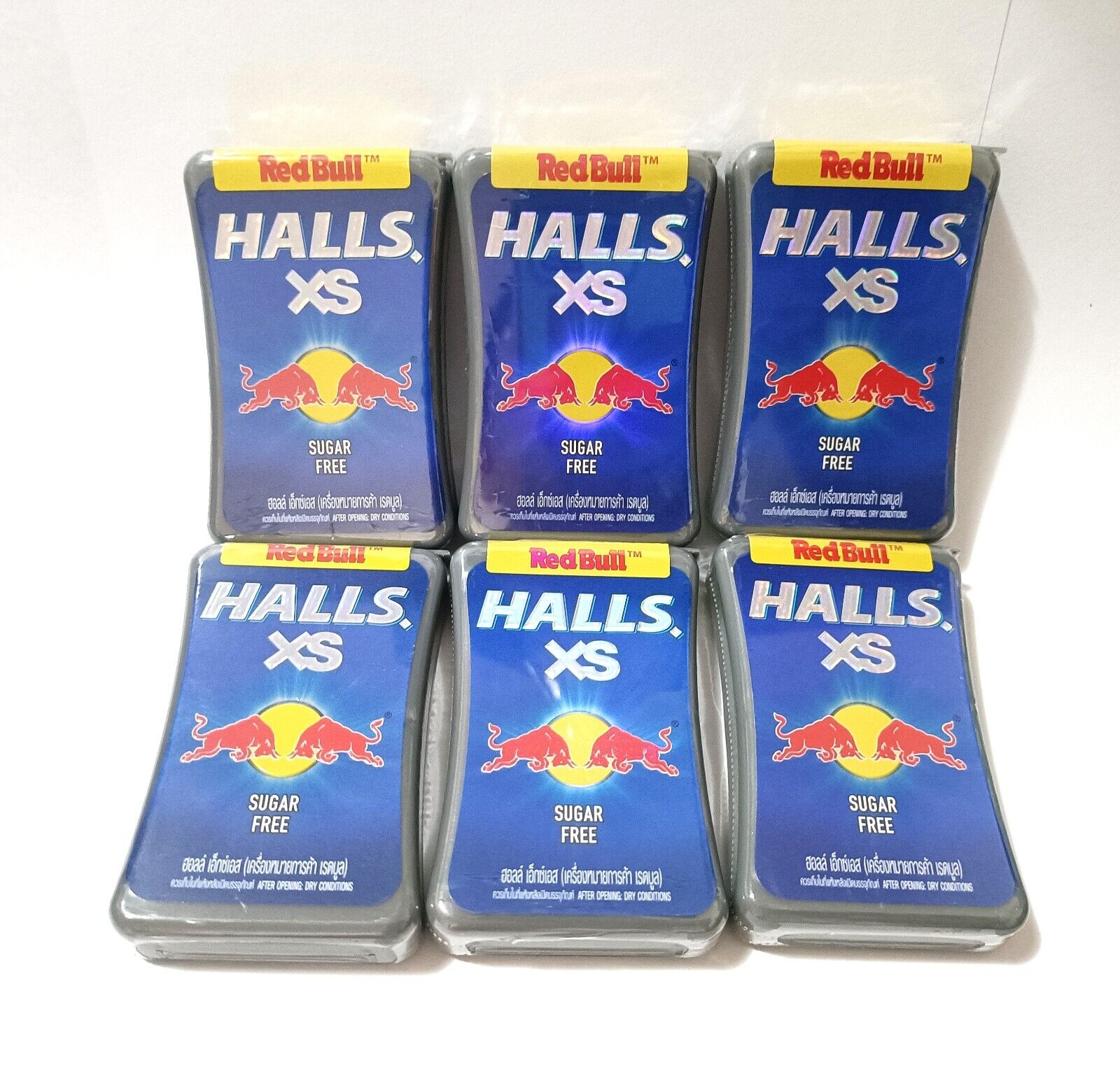 Original Limited 6 Boxes Candy Halls Red Bull Edition Thailand Good Test  Quality | eBay